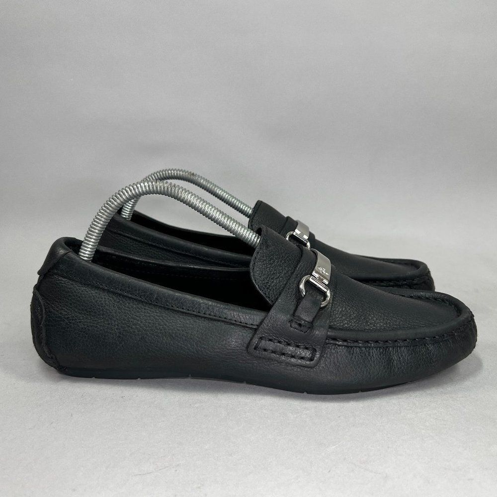 Cole Haan Bit Loafers Men's Size 8 Black Leather Slip On Driving Loafer‎ Shoes